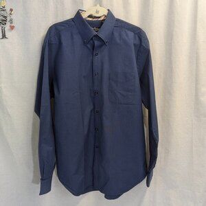 Palm Beach Collection Size Large Blue Button Down